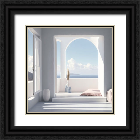 Architectural Photography Balconies 6 Black Ornate Wood Framed Art Print with Double Matting by Heere, Ray