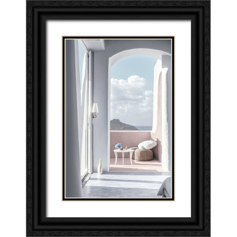 Architectural Photography Balconies 9 Black Ornate Wood Framed Art Print with Double Matting by Heere, Ray