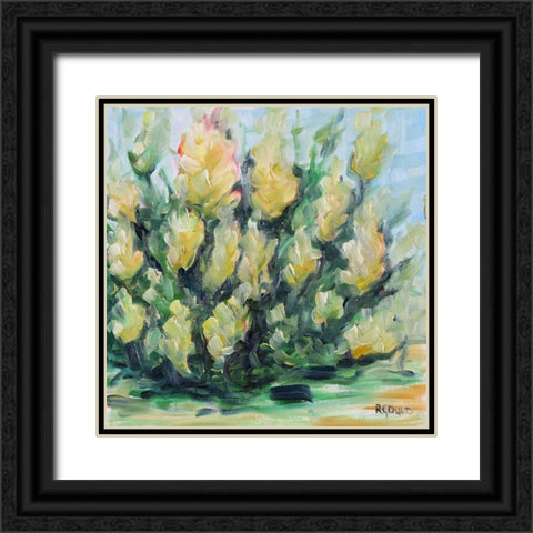 Blooming Black Ornate Wood Framed Art Print with Double Matting by Gould, Renee