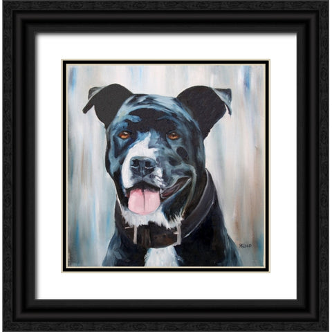 Dog 2-4 Black Ornate Wood Framed Art Print with Double Matting by Gould, Renee