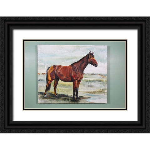 Fearless Black Ornate Wood Framed Art Print with Double Matting by Gould, Renee