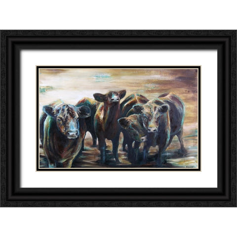Jokers Black Ornate Wood Framed Art Print with Double Matting by Gould, Renee