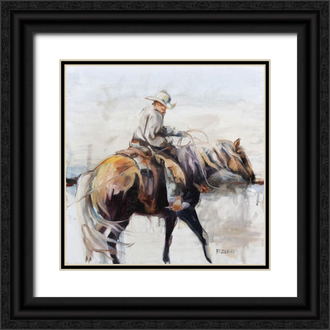 Roped Black Ornate Wood Framed Art Print with Double Matting by Gould, Renee