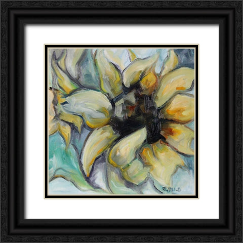 Sunflower 8 Black Ornate Wood Framed Art Print with Double Matting by Gould, Renee