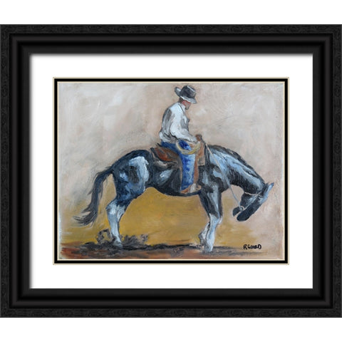 Taking Him Back Black Ornate Wood Framed Art Print with Double Matting by Gould, Renee