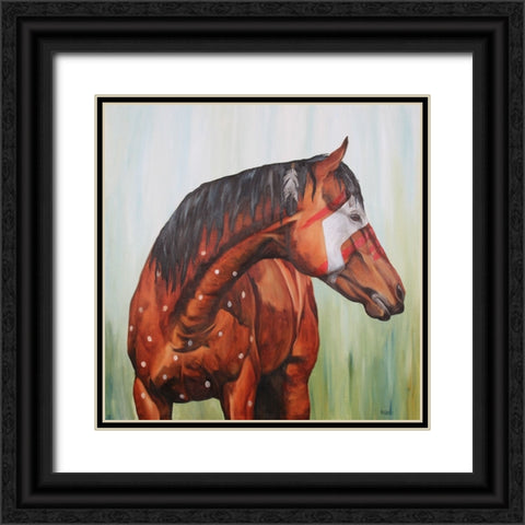 Whisper in the Wind Black Ornate Wood Framed Art Print with Double Matting by Gould, Renee