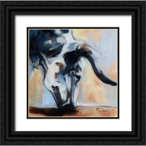 Grazing Black Ornate Wood Framed Art Print with Double Matting by Gould, Renee