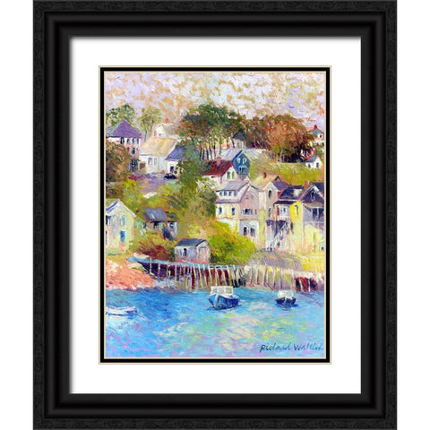 Maine Black Ornate Wood Framed Art Print with Double Matting by Wallich, Richard