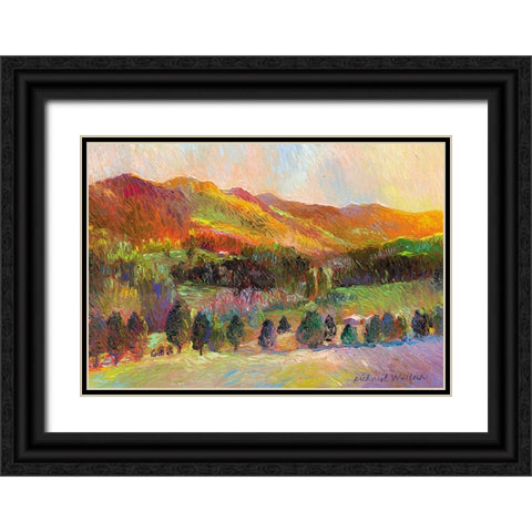 Colorado Sunset Black Ornate Wood Framed Art Print with Double Matting by Wallich, Richard