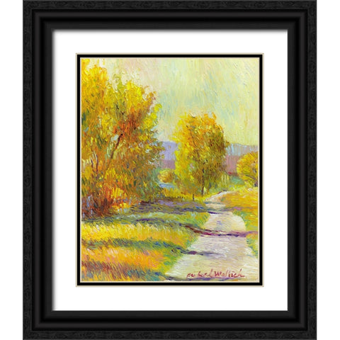Golden Summer Black Ornate Wood Framed Art Print with Double Matting by Wallich, Richard