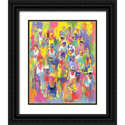 Marathon Black Ornate Wood Framed Art Print with Double Matting by Wallich, Richard