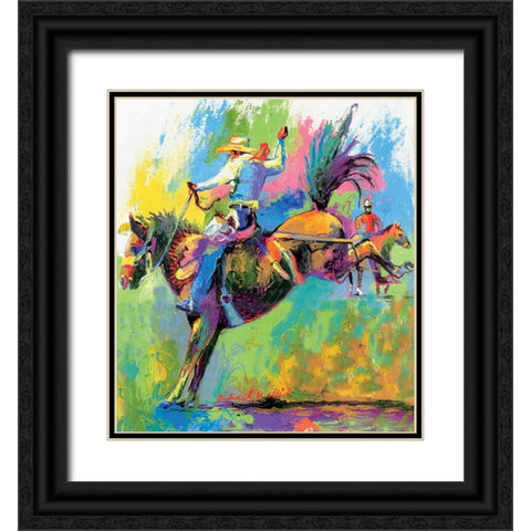 Frontier Days Black Ornate Wood Framed Art Print with Double Matting by Wallich, Richard