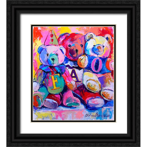 Bears Black Ornate Wood Framed Art Print with Double Matting by Wallich, Richard