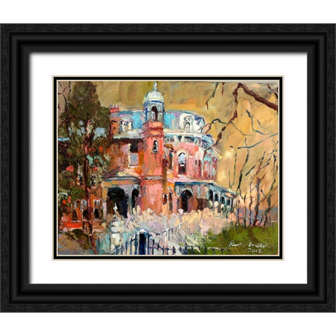 Haunted House Black Ornate Wood Framed Art Print with Double Matting by Wallich, Richard