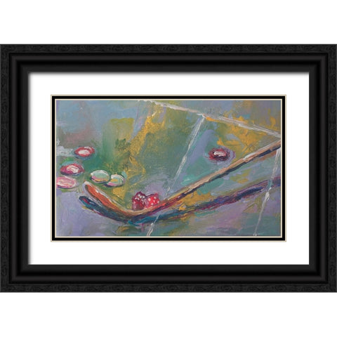 Chips Black Ornate Wood Framed Art Print with Double Matting by Wallich, Richard