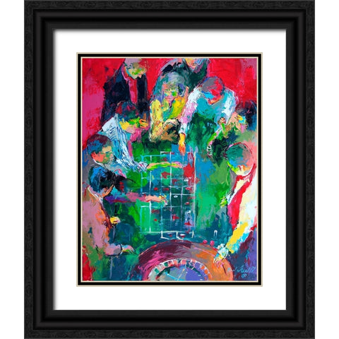 Roulette Black Ornate Wood Framed Art Print with Double Matting by Wallich, Richard