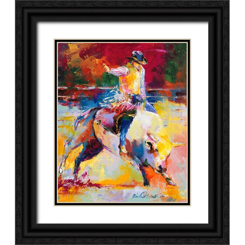 Rodeo Black Ornate Wood Framed Art Print with Double Matting by Wallich, Richard