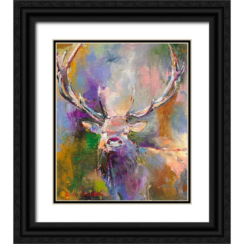 Buck Black Ornate Wood Framed Art Print with Double Matting by Wallich, Richard