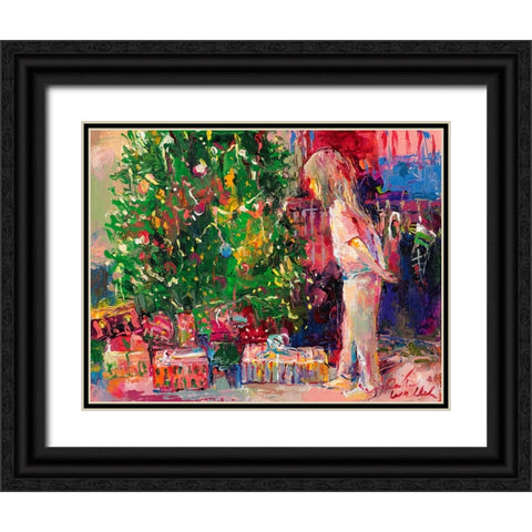 Jaden Black Ornate Wood Framed Art Print with Double Matting by Wallich, Richard