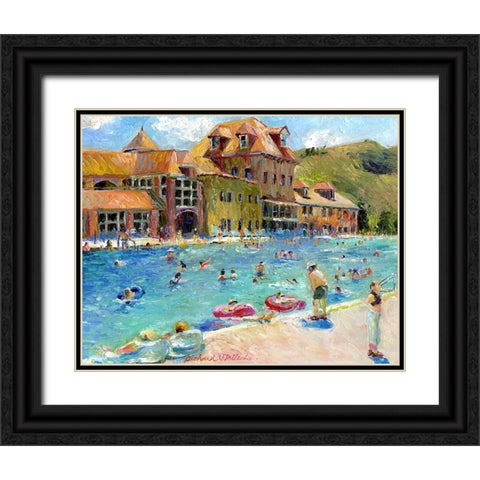 Glenwood Springs Black Ornate Wood Framed Art Print with Double Matting by Wallich, Richard