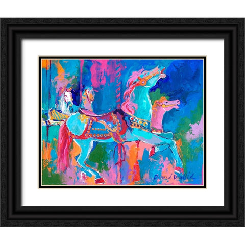 Artcar 1 Black Ornate Wood Framed Art Print with Double Matting by Wallich, Richard