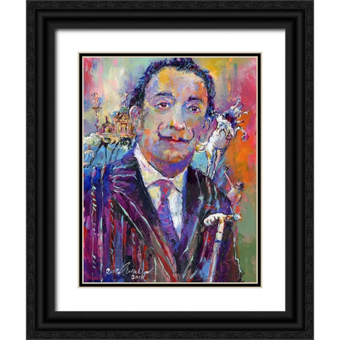 Dali Black Ornate Wood Framed Art Print with Double Matting by Wallich, Richard