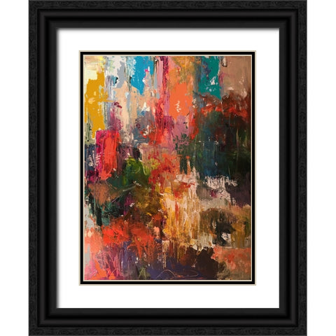 Flowers 5 Black Ornate Wood Framed Art Print with Double Matting by Wallich, Richard