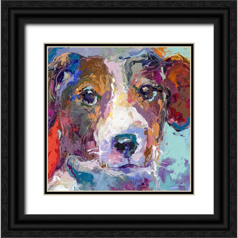 Terrier Black Ornate Wood Framed Art Print with Double Matting by Wallich, Richard