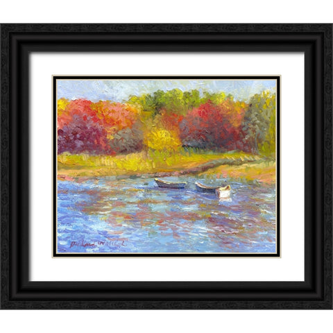 Kennibunkport Black Ornate Wood Framed Art Print with Double Matting by Wallich, Richard