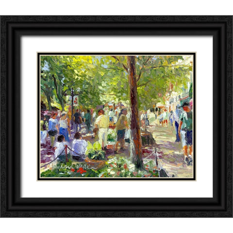 Massage Black Ornate Wood Framed Art Print with Double Matting by Wallich, Richard