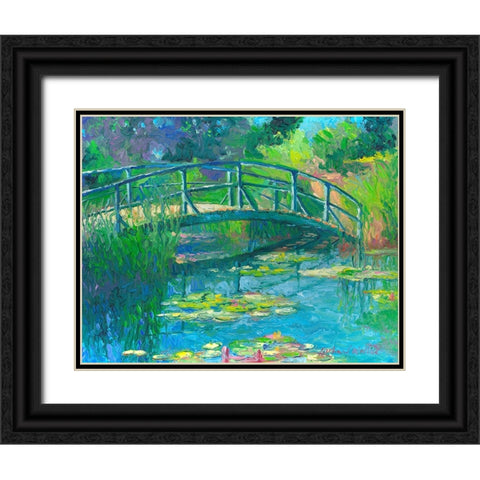 Lilies 5 Black Ornate Wood Framed Art Print with Double Matting by Wallich, Richard