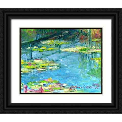 Lilies 6 Black Ornate Wood Framed Art Print with Double Matting by Wallich, Richard