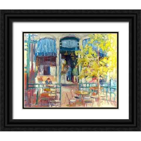 Denver A Black Ornate Wood Framed Art Print with Double Matting by Wallich, Richard