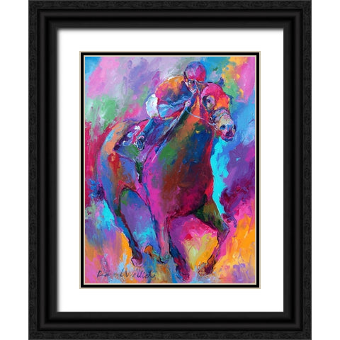 Horse 1 Black Ornate Wood Framed Art Print with Double Matting by Wallich, Richard