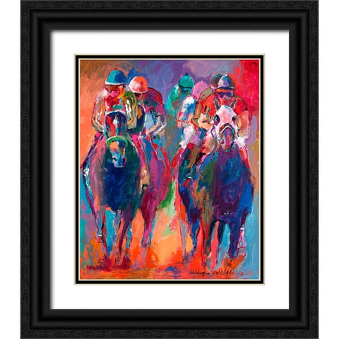 Derby 2 Black Ornate Wood Framed Art Print with Double Matting by Wallich, Richard