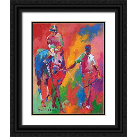 Paddock Black Ornate Wood Framed Art Print with Double Matting by Wallich, Richard