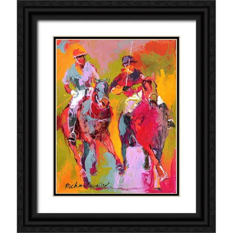 Polo Black Ornate Wood Framed Art Print with Double Matting by Wallich, Richard