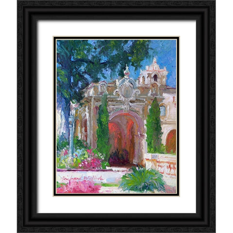 San Diego Black Ornate Wood Framed Art Print with Double Matting by Wallich, Richard