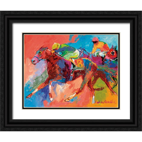 Horse 3 Black Ornate Wood Framed Art Print with Double Matting by Wallich, Richard