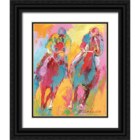 Roses Black Ornate Wood Framed Art Print with Double Matting by Wallich, Richard