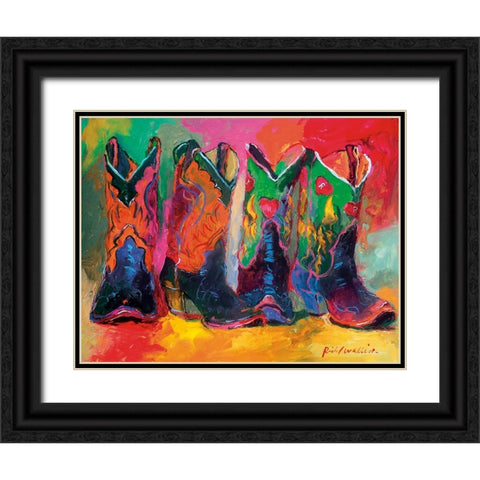 Boots 1 Black Ornate Wood Framed Art Print with Double Matting by Wallich, Richard