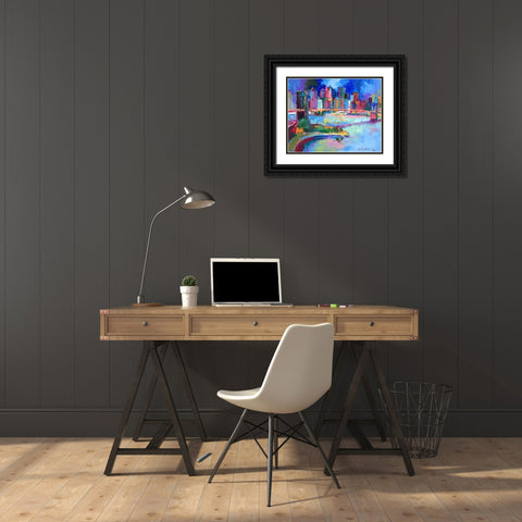 Brooklyn Black Ornate Wood Framed Art Print with Double Matting by Wallich, Richard