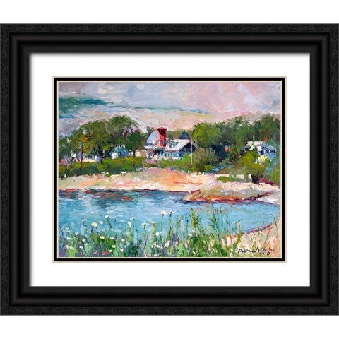 Cove Black Ornate Wood Framed Art Print with Double Matting by Wallich, Richard