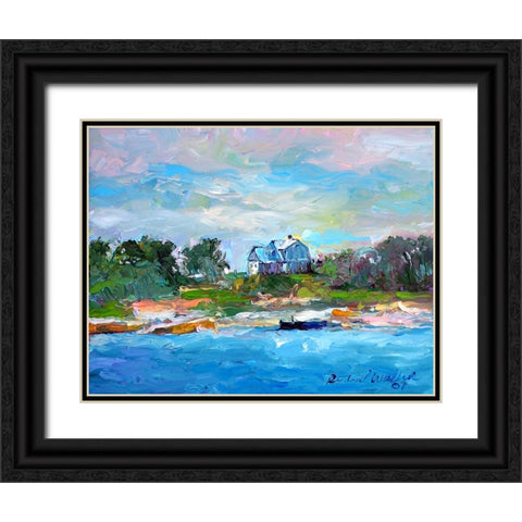 P8 Black Ornate Wood Framed Art Print with Double Matting by Wallich, Richard