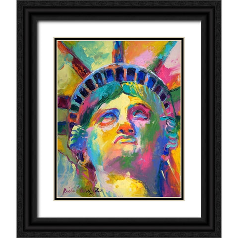 Liberty 2 Black Ornate Wood Framed Art Print with Double Matting by Wallich, Richard