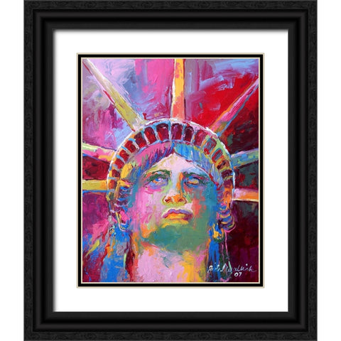 Liberty 3 Black Ornate Wood Framed Art Print with Double Matting by Wallich, Richard