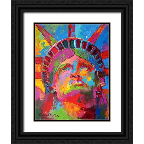 Liberty 4 Black Ornate Wood Framed Art Print with Double Matting by Wallich, Richard