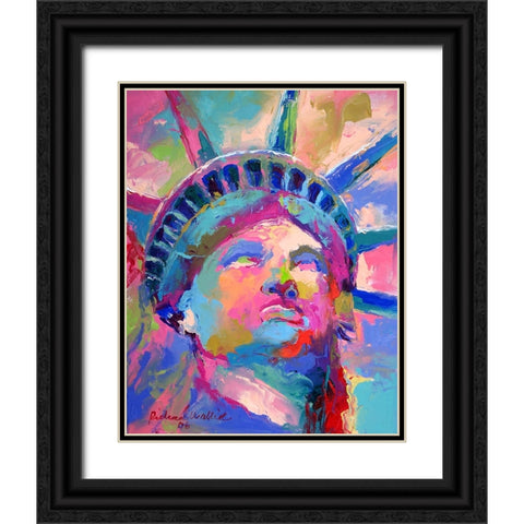 Liberty 5 Black Ornate Wood Framed Art Print with Double Matting by Wallich, Richard