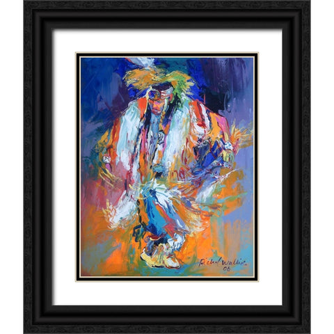 Po Black Ornate Wood Framed Art Print with Double Matting by Wallich, Richard