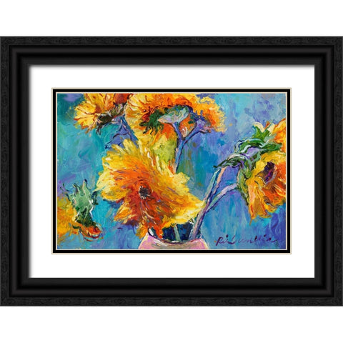 Sun11 Black Ornate Wood Framed Art Print with Double Matting by Wallich, Richard